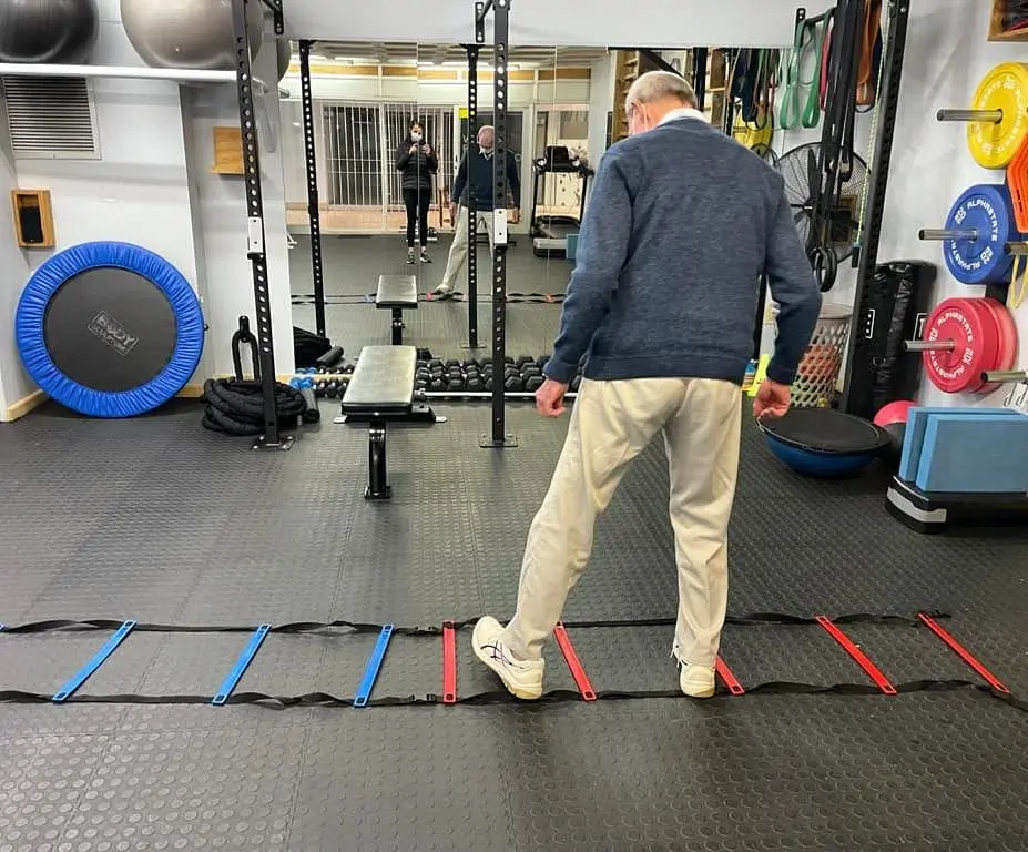 Gwyn client sideways exercises and gym branch